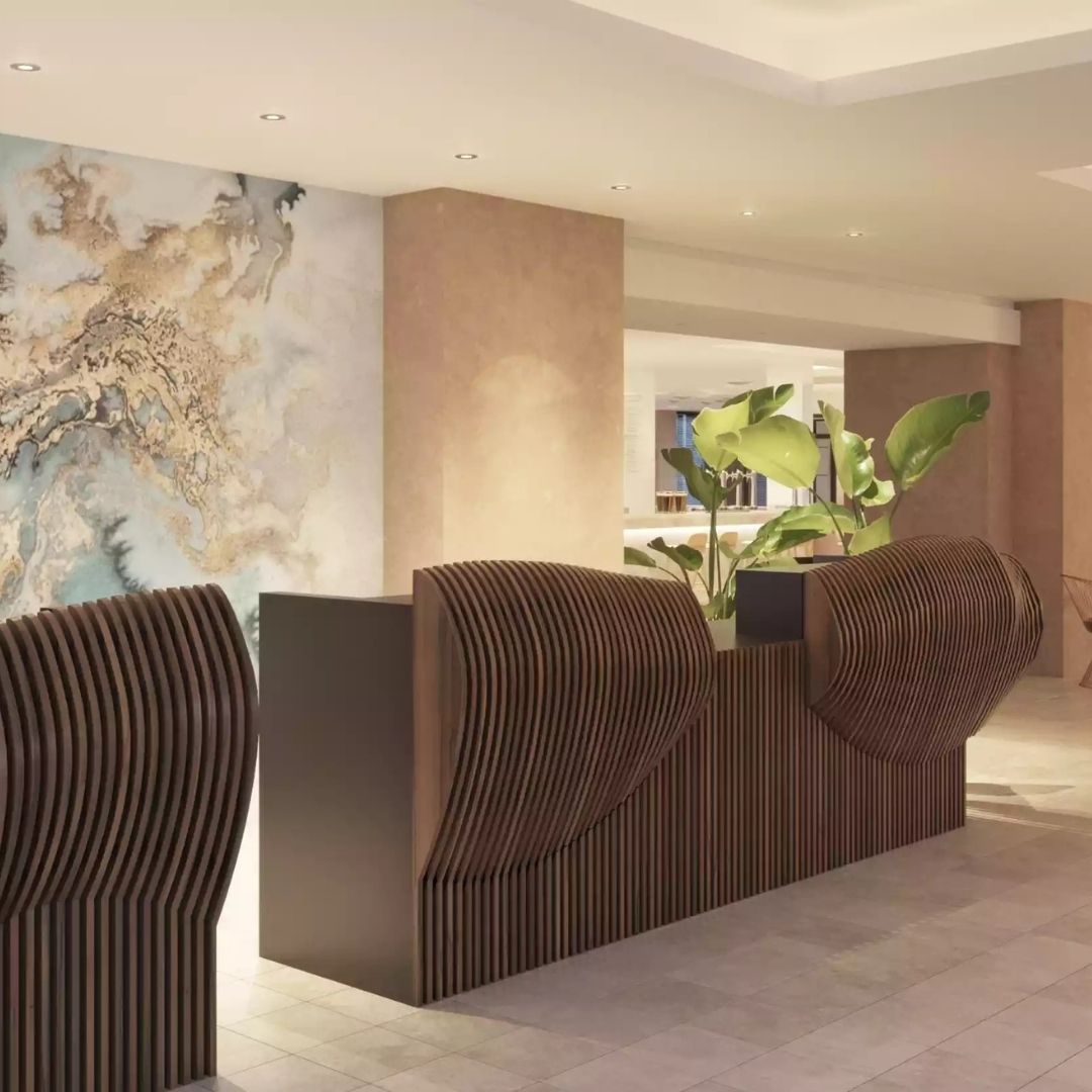 EZIO mostrador para Hotel - Mobiliario Contract Hospitality Belta Frajumar