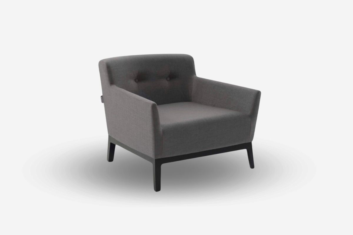 MARC butaca base madera - Mobiliario Beltá Frajumar